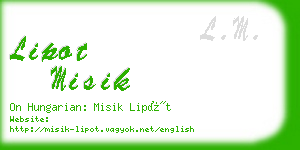 lipot misik business card